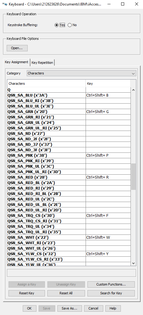 Key Assignment Code SEU - Colored comments | 400power